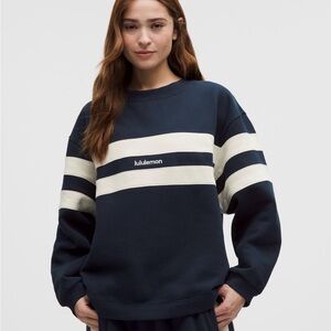 NWT Lululemon Steady State Oversized Pullover in Stripe